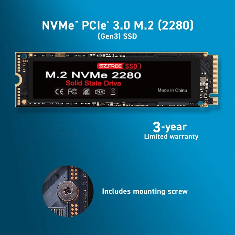 Mulberry Factory Commercial M. 2 Nvme SSD 1tb 2tb Solid State Drives for Improving PC Responsiveness