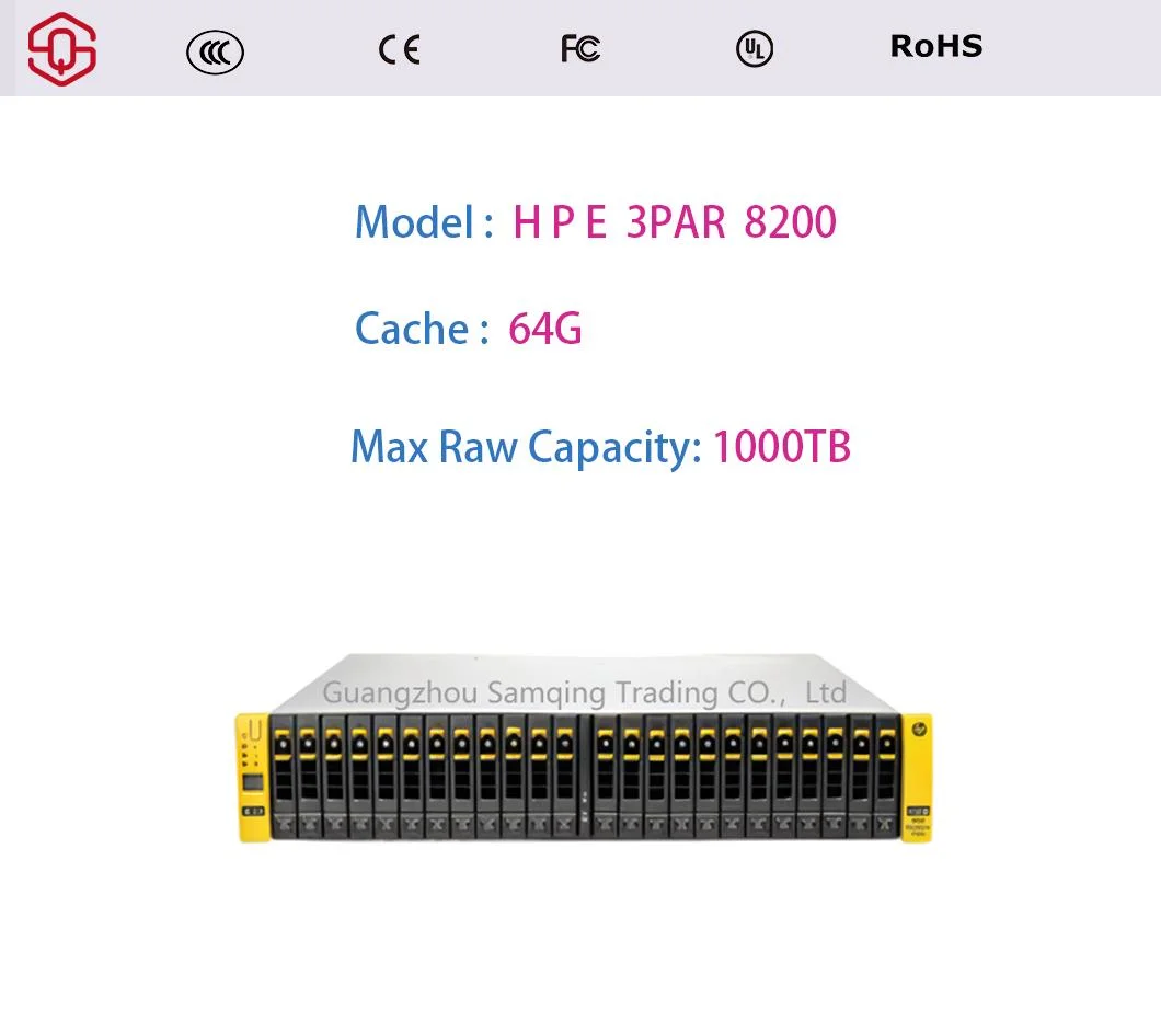 3PAR 8200 2node Storage System Disk Array, Nas, FC, Iscai Port, High Performance, High Capacity, High Availability
