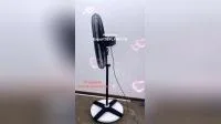 4 Aluminum Blades Industrial Stand Fan with Remote 19 Speeds