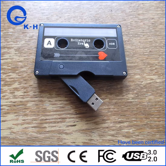 Nostalgic Magnetic Tape USB Thumb Drive 3.0 16GB Cassette 8GB 4GB