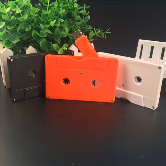 Classic Popular OEM Design Printed Plastic Casette Tape Fantasy USB Flash Memory Drive